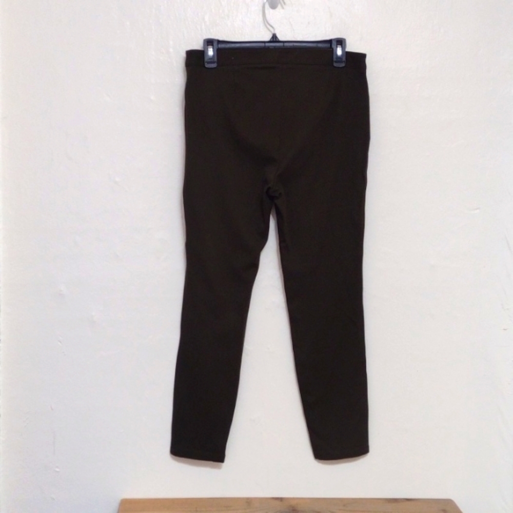 Talbots Dark Army Green Stretch Knit Skinny Ankle Pants Size 8p NEW - Picture 5 of 13